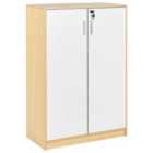 Beliani Storage Unit ZEHNA Light Brown/ White