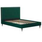Cl Audrey Bed Double UK Green Velvet 2Bx