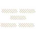 vidaXL Trellis Fences 5 Pcs Firwood 180X30cm