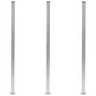 vidaXL Fence Posts 3 pcs Aluminium 185 cm