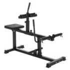 SPORTNOW Seated Adjustable Leg Extension Machine with Plate Loaded