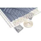 Vistalux PVC Corrugated Canopy Roof Kit for 4 x 5m Roofs - Clear