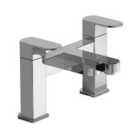 Nes Home Kento Chrome Square Bath Filler Mixer Tap