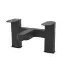 Nes Home Kento Matte Black Square Bath Filler Mixer Tap