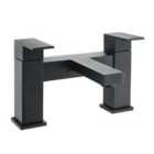 Nes Home Brayton Matte Black Square Bath Filler Mixer Tap