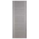 LPD Internal Vancouver 5 Panel Pre-Finished Light Grey Solid Core Door - 762 x 1981mm