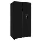 Russell Hobbs RH90AFF201B-WD Freestanding Slimline American Fridge Freezer with Water Dispenser - Black
