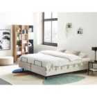 Beliani Adjustable Bed without Headboard Fabric DUKE II 160 x 200 cm (EU King Size) Light Beige