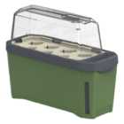 Harry Herbs 4 in 1 Herb Pot - Dark Green with Cover