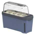 Harry Herbs 4 in 1 Herb Pot - Blue with Cover