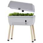 Sammy Salad Raised Bed for Salad Growing with Water Tank - Light Grey