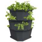 Paul Potato 3 Level Potato Growing Tower for Balcony / Terrace / Patio - Anthracite