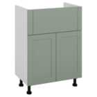 Wickes Winsford Reed Green Standard Depth Vanity Unit - 600mm