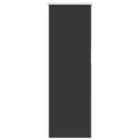 vidaXL Roller Blind Blackout Black 40x175 cm Fabric Width 35.7 cm Polyester