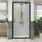 Heizmann Black Pivot Door Shower Enclosure 1000mm with 1000x1000mm SMC Shower Tray White