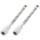 Hep2O HD125E/15W Flexi Tap Connector Valve - 15 x 300mm - Pack of 2