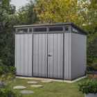 Keter Pent Garden Storage Shed Ashwood - 9ft x 7ft