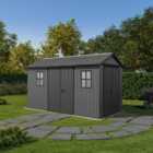 Keter Newton Plus Grey Shed - 7.5 x 13ft
