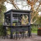 Keter Signature Ashwood Bar Gazebo - 7 x 7ft