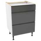 Wickes Madison Dark Grey Drawer Unit - 600mm