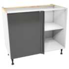 Wickes Madison Dark Grey Corner Base Unit - 1000mm