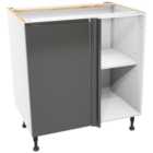 Wickes Madison Dark Grey Corner Base Unit - 800mm