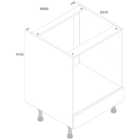 Wickes Madison Dark Grey Built Under Oven Unit - 600mm