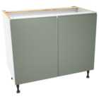 Wickes Madison Reed Green Base Unit - 1000mm