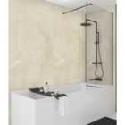 Wetwall Elite Sorrento Marble Gloss Post-Formed Single Shower Panel - 2420 x 1200 x 10mm