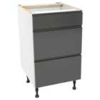 Wickes Madison Dark Grey Drawer Unit - 500mm