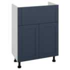 Wickes Winsford Navy Blue Standard Depth Vanity Unit - 500mm