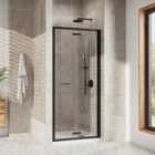 Roman Innov8 8mm Black Framed Bi-Fold Door Only - 760mm