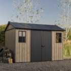 Keter Apex Newton Plus Shed - Ashwood 11 x 7.5ft