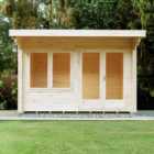 Shire Danbury Double Door Garden Home Office Cabin - 12 x 10ft