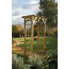 Rowlinson Wooden Square Trellis Garden Arch - 1500 x 900mm