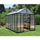 Palram Canopia Glory Large Aluminium Apex Greenhouse with Polycarbonate Panels - 8 x 12ft