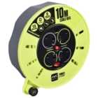 Masterplug Pro-XT 4 Socket 10m 13A Cassette Reel with Thermal Cut-Out
