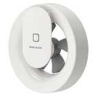 Vent-Axia Svara White Lo Carbon Bathroom Fan with Bluetooth Control - 100mm