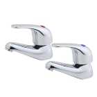 Wickes Rhine Chrome Bath Taps