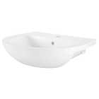 Wickes Newport 1 Tap Hole Semi Recessed Ceramic Basin - 550mm