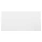 Wickes White Gloss Ceramic Wall Tile - 600 x 300mm - Sample