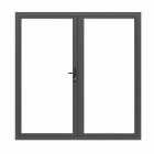 Jci Aluminium French Door Grey Outwards Opening