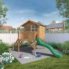 Mercia 12 x 5 ft Timber Poppy Playhouse with Tower & Slide