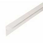 10mm PVC Side Flashing - White 3m