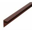 16mm PVC Side Flashing - Brown 3m