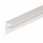 25mm PVC Side Flashing - White 4m