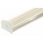 Corotherm Aluminium Glazing Bar Base and PVC Cap - White 6m