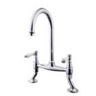 Wickes Zores Kitchen Sink Bridge Mixer Tap - Chrome