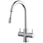 Wickes Kisdon Monobloc Pull Out Kitchen Sink Mixer Tap - Chrome