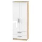 Ready Assembled Goodland Tall 2-Door Wardrobe - White